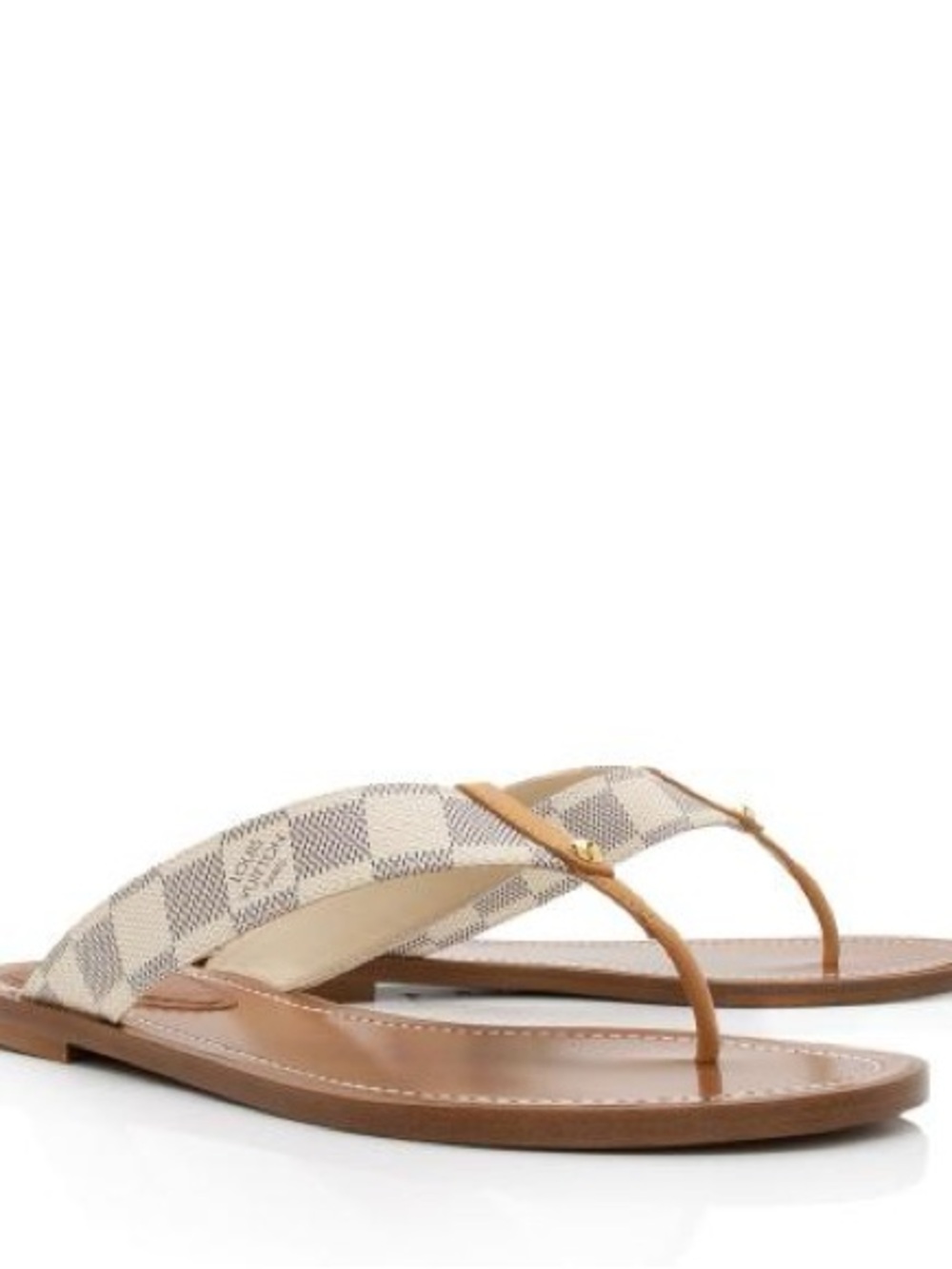 Louis Vuitton Damier Azur Sunny Thong Sandals